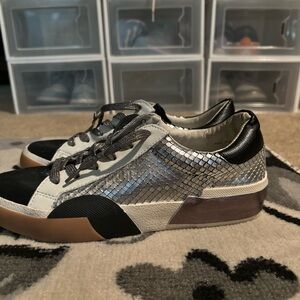 Dolce Vita Black and Silver Sneakers